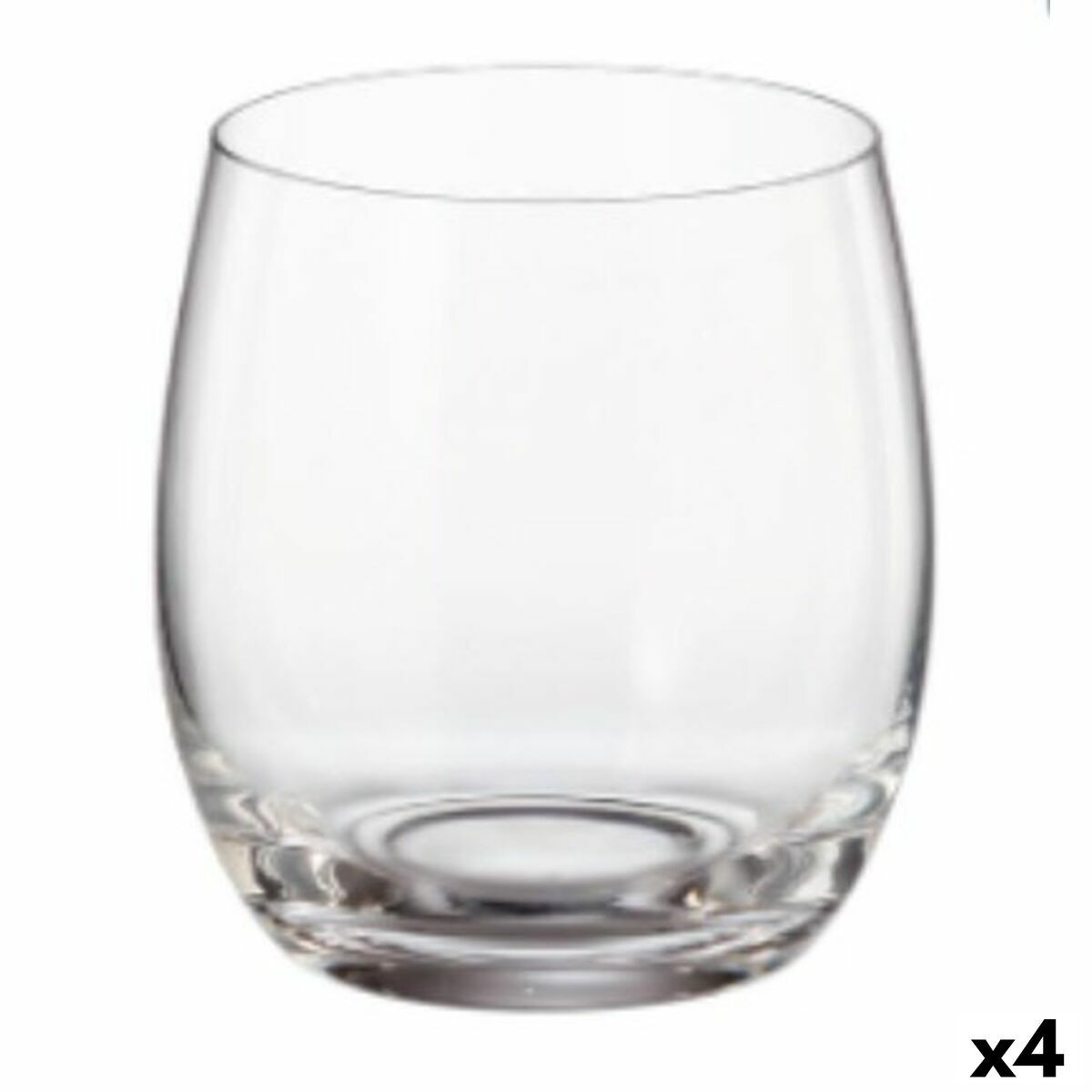 Set di Bicchieri Bohemia Crystal Clara 410 ml Cristallo 6 Pezzi [4 Unità]