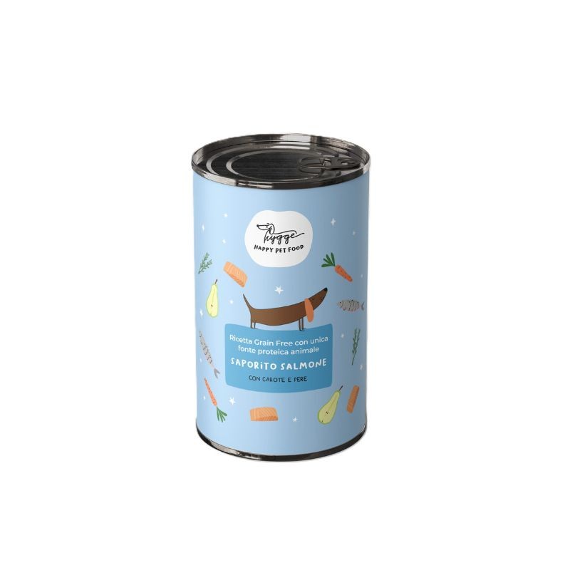 Hygge dog grain free salmone con carote e pere 400gr