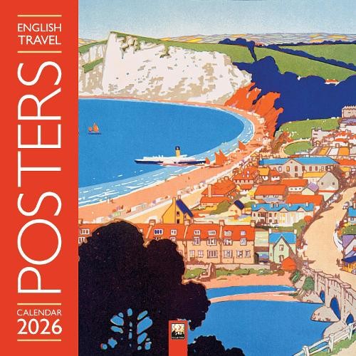 English Travel Posters Wall Calendar 2026 (Art Calendar)