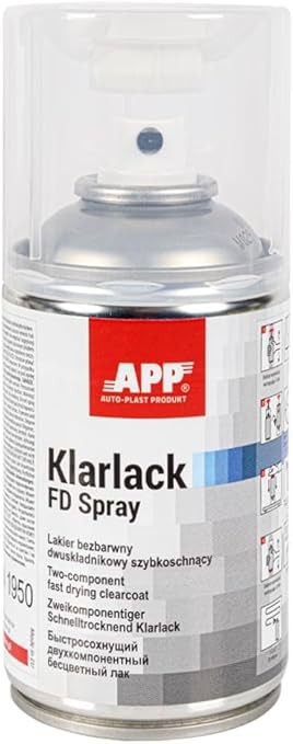 APP Klarlack FD Vernice Spray Trasparente 2K Lucido | Bomboletta Spray Vernice T