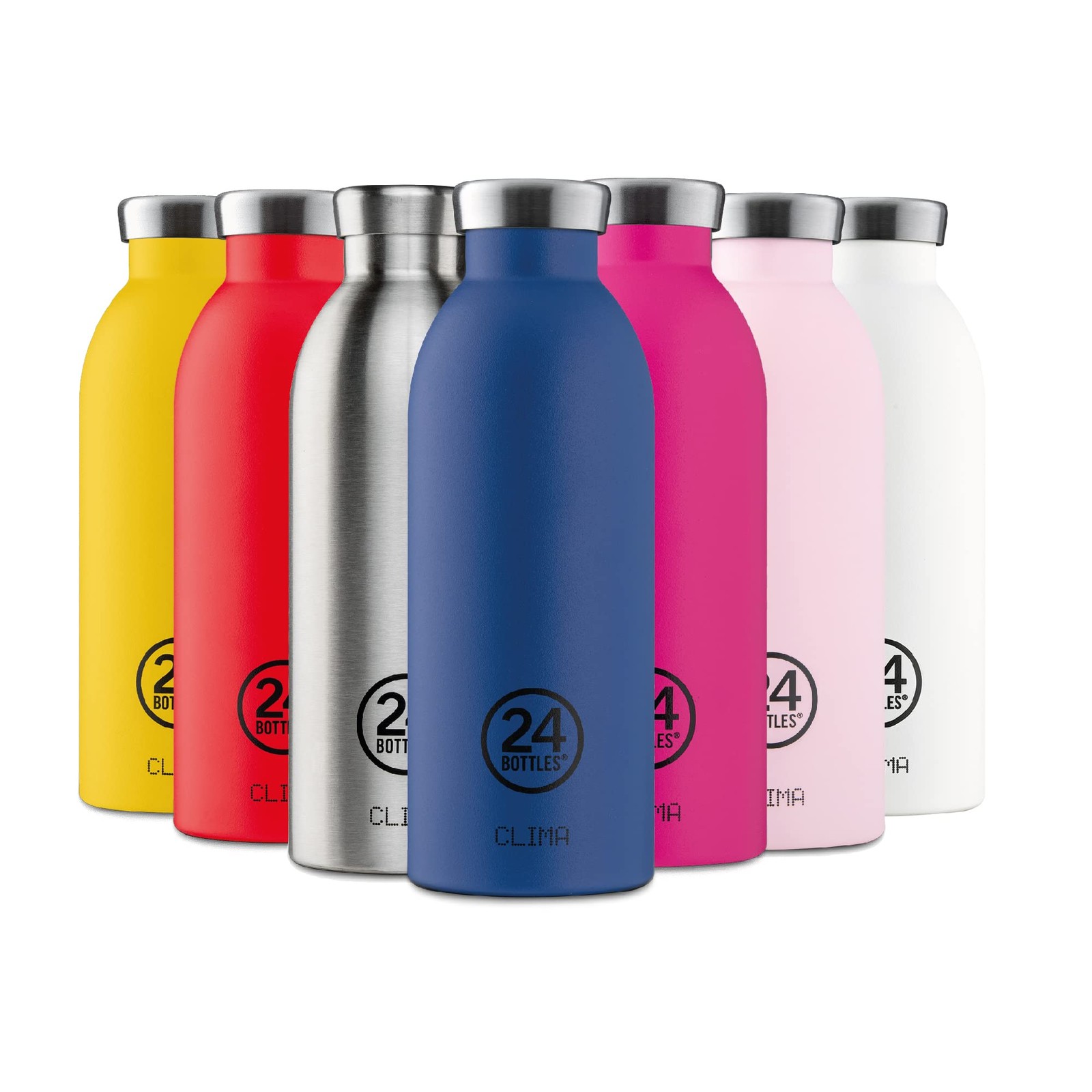 24 Bottles Clima – Stainless Steel Water Bottle, Thermal Bottle 500 ml 12H Hot a