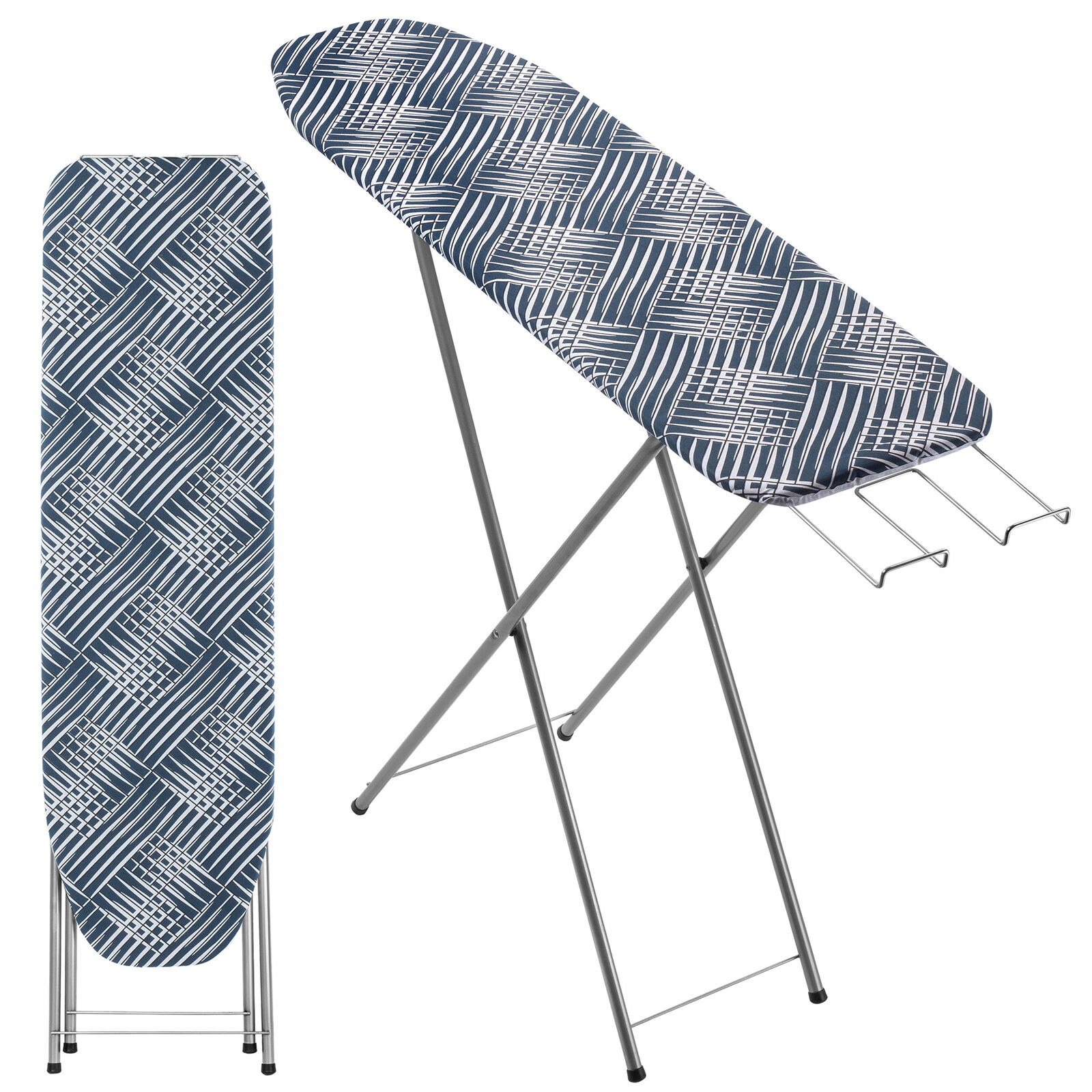Asse da stiro KADAX con scomparto, asse da stiro a vapore 104 x 30 cm