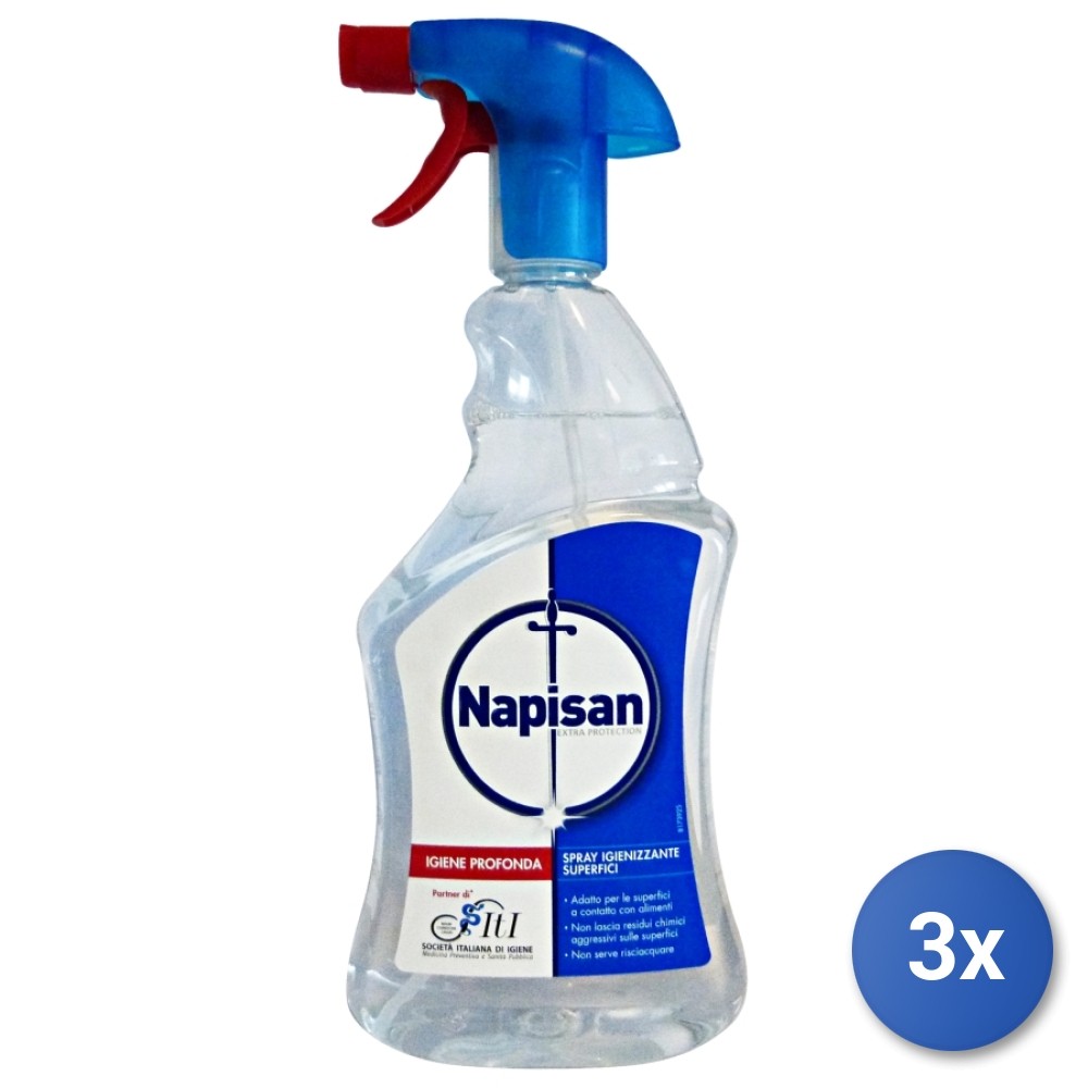3x Napisan Sgrassatore Trigger 750 Ml. Igiene Classico