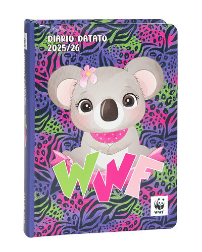 DIARIO AGENDA WWF 12 MESI STANDARD KOALA WWF ILLUSTRATO
