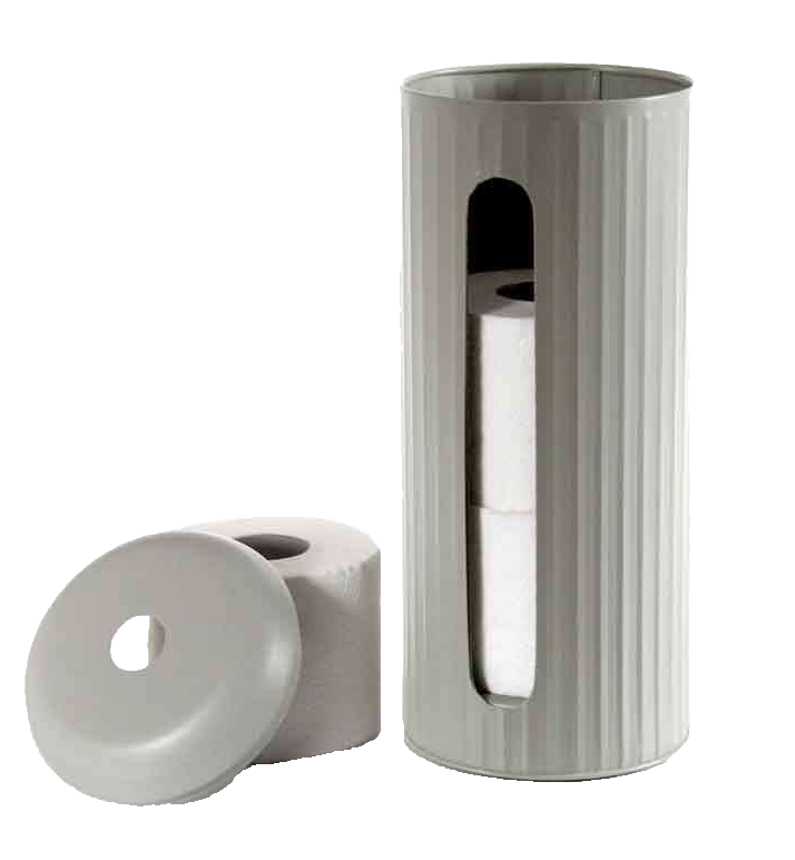 CONTENITORE PORTA CARTAIGIENICA ROTOLI BAGNO METALLO INDUSTRIAL Assortiti 38*15