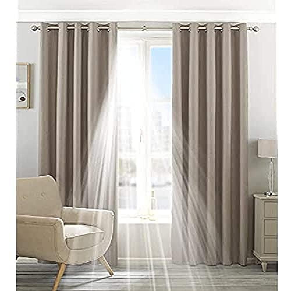 (TG. 90x72 (229x183cm)) Riva Home ECLIPSE/RT7/NAT Eclipse - Tende con Occhielli,