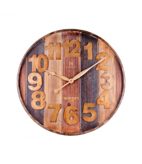 Orologio da parete Lowell in legno 60 cm 21470