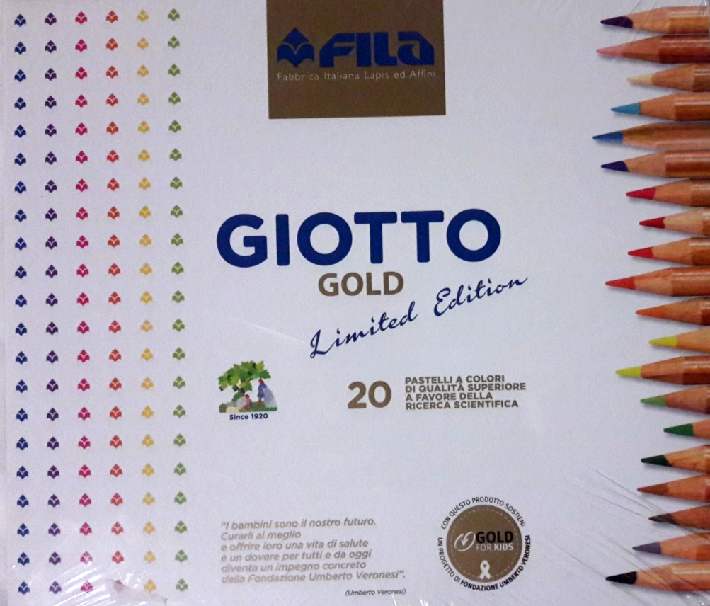 FILA GIOTTO GOLD CONFEZIONE DA 20 COLORI "LIMITED EDITION FONDAZIONE VERONESI"