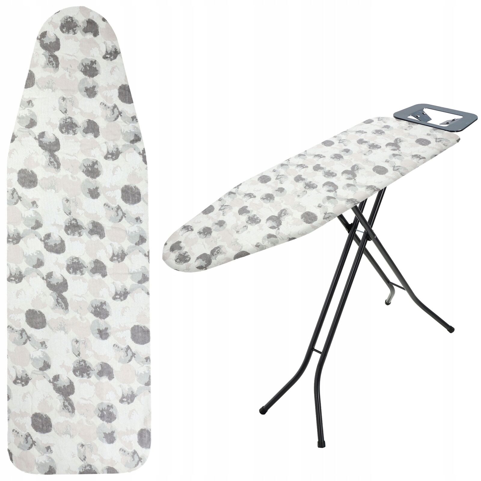 KADAX Copriasse da Stiro con Coulisse, Copriasse da Stiro, 137.5x50 cm, Grigio