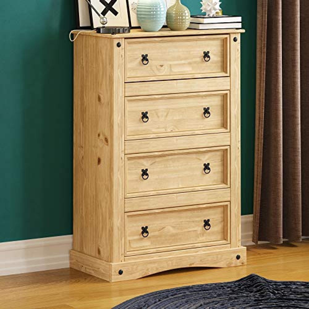 (TG. 4 Drawers) Home Discount, cassettiera Corona 4 cassetti - NUOVO