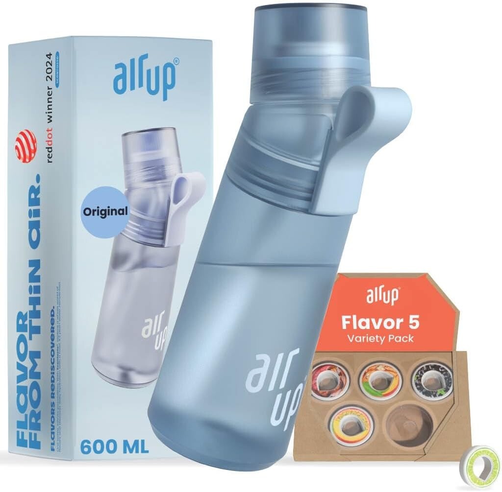 AIR UP® Borraccia Gen2 originale starter set con cialde 5 gusti I Borraccia da 6