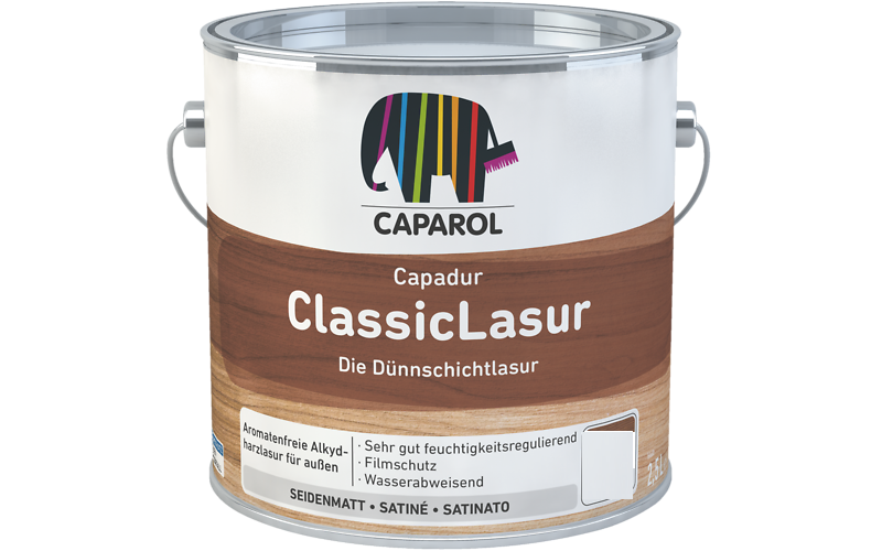 Capadur ClassicLasur Impregnante Cerata Noce ml.750 Caparol Cod.914014
