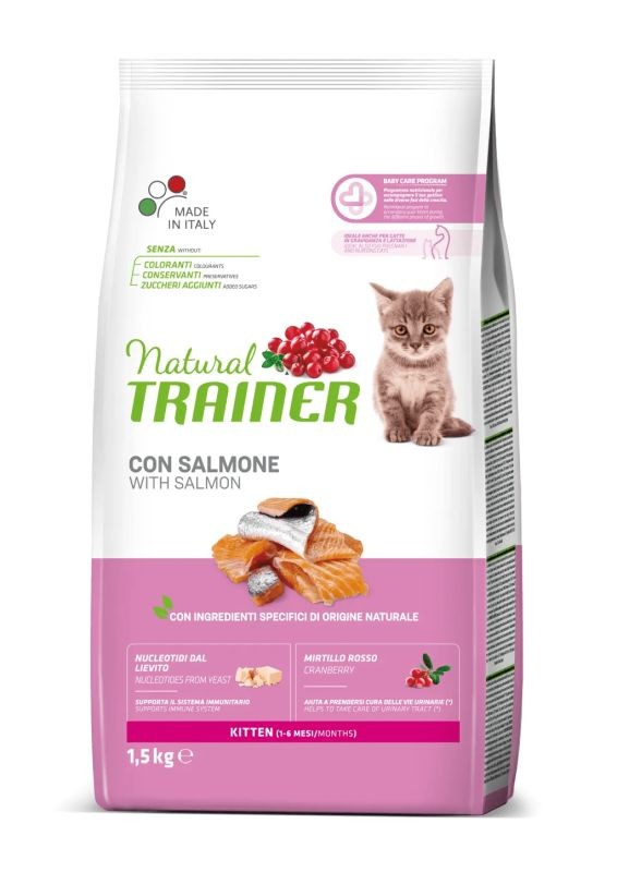 Trainer Gatto Kitten 1,5 Kg Salmone