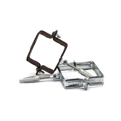 Collare Pluviale Quadro - Diam. 80x80 Mm - Zincato