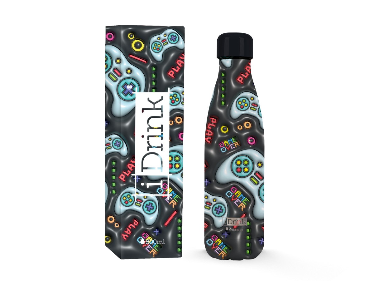 Total Juggling I Drink - Borraccia Termica 500 ml Lets Play 3D
