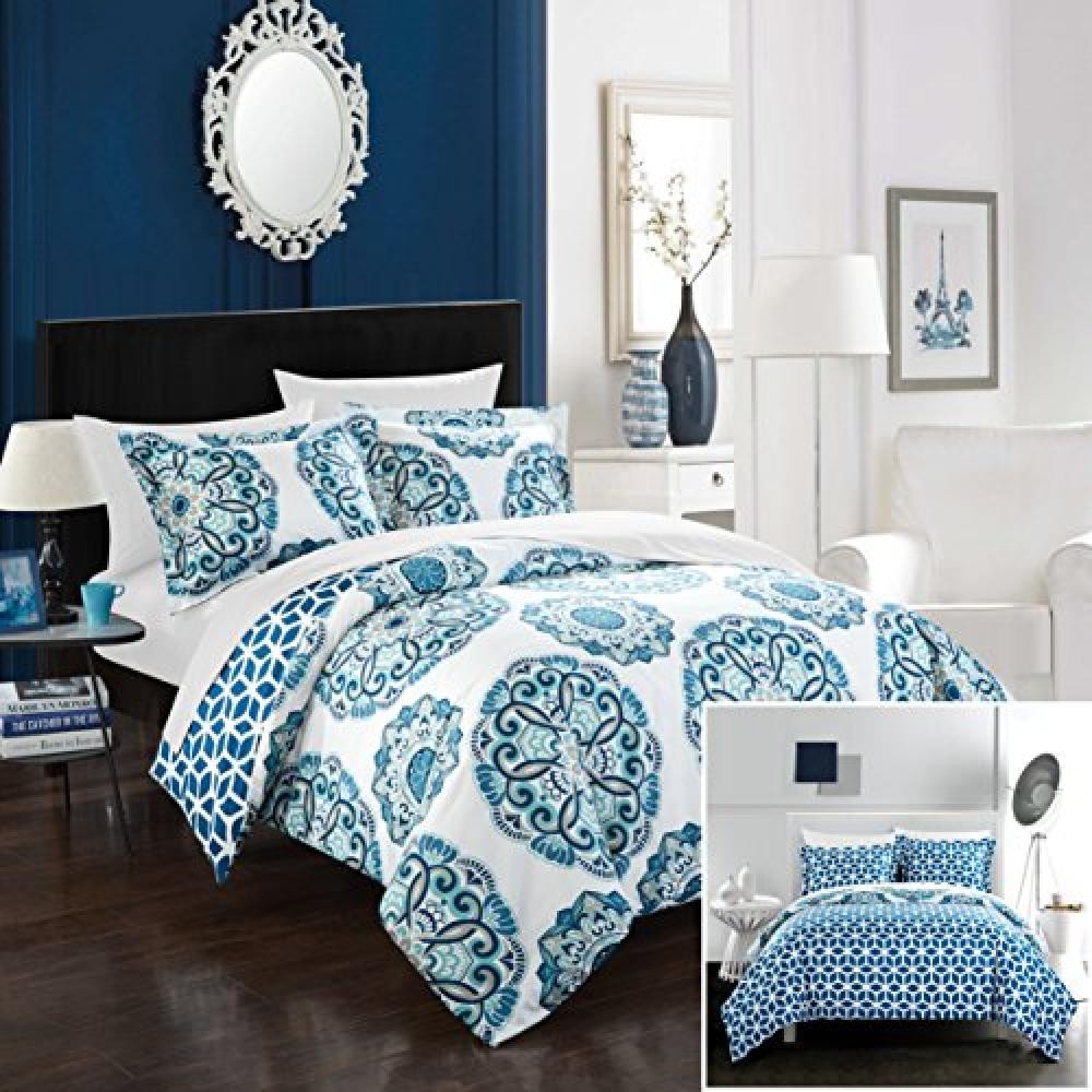 (TG. DUVET - TWIN) Chic at Home Ibiza Chic Home-Set Copripiumino da 2 Pezzi, Mic