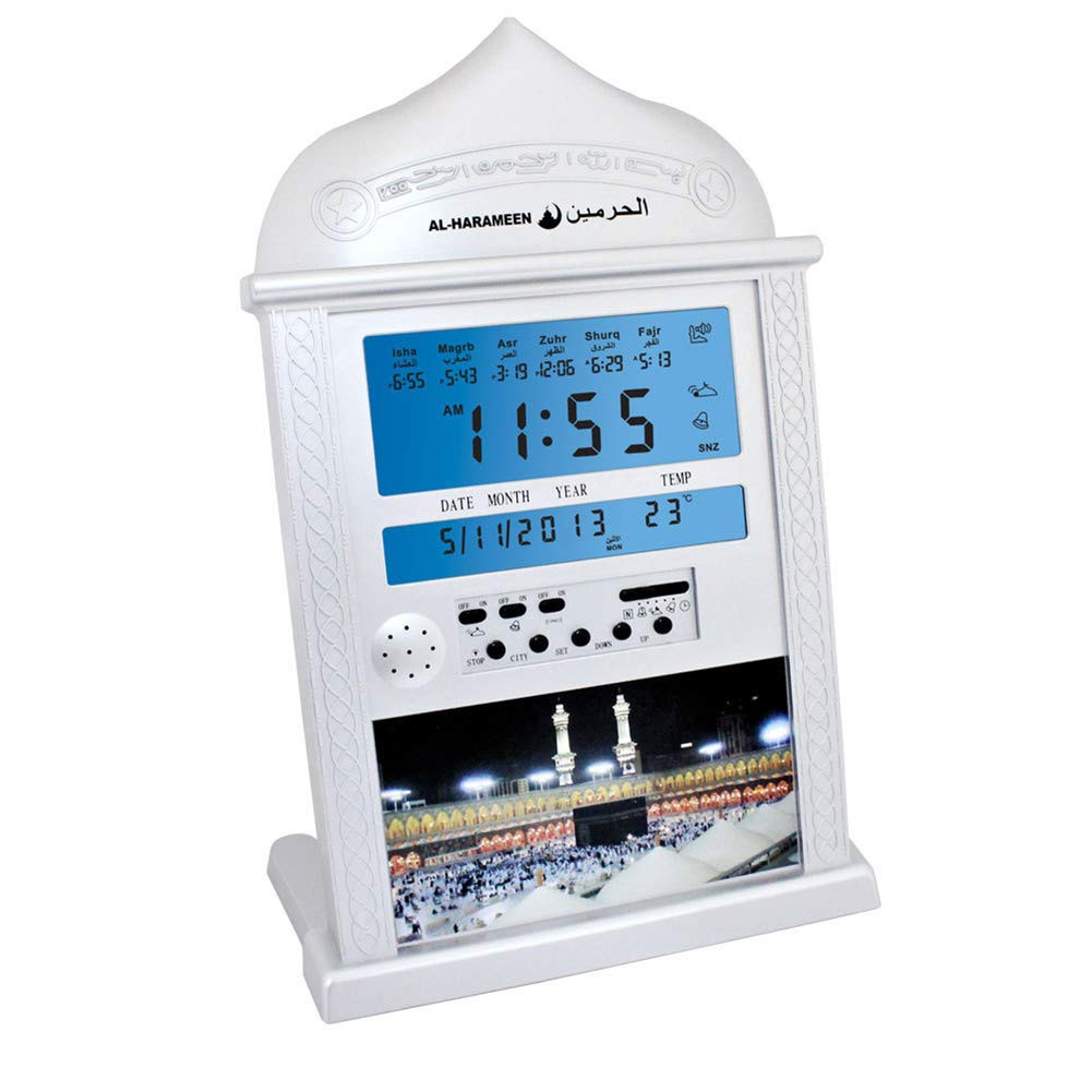 Orologio digitale Azan, orologio islamico con preghiera musulmana, (K1j)