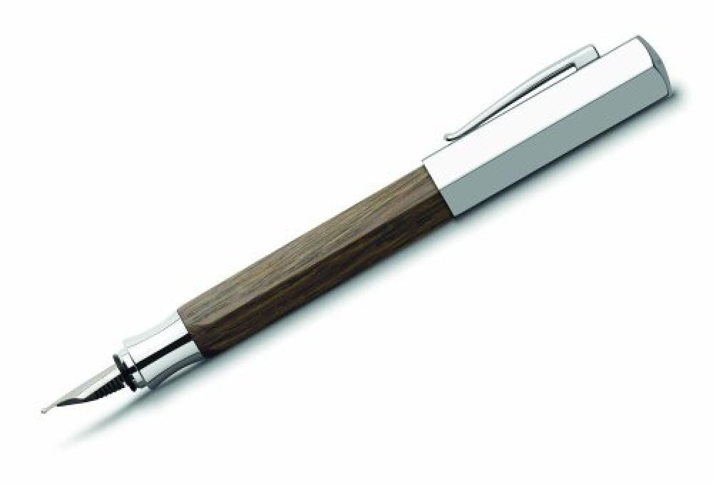 (TG. EF) Faber-Castell Ondoro 147582 - Pennino fumé, larghezza EF/marrone - NUO