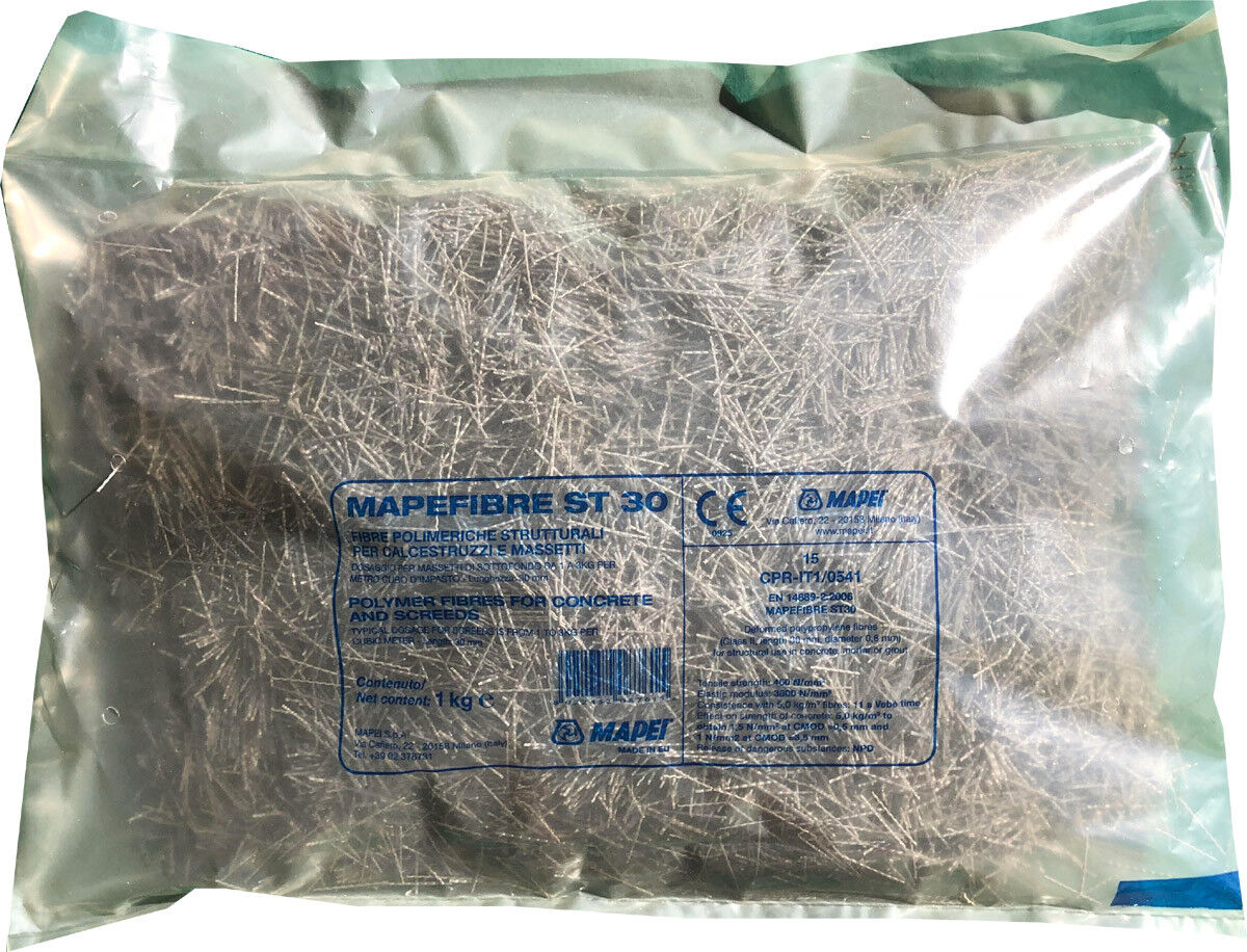 MAPEI MAPEFIBRE ST30 KG1 FIBRE POLIMERICHE PER CALCESTRUZZO