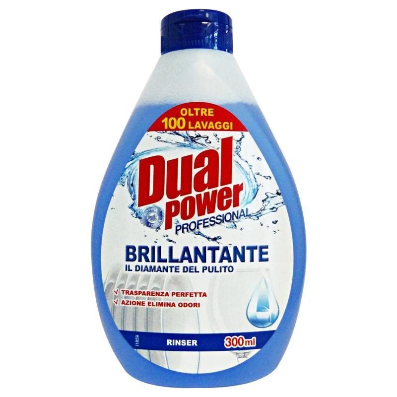 Dual Power Brillantante 300 Ml. Lavastoviglie Professional Rinser