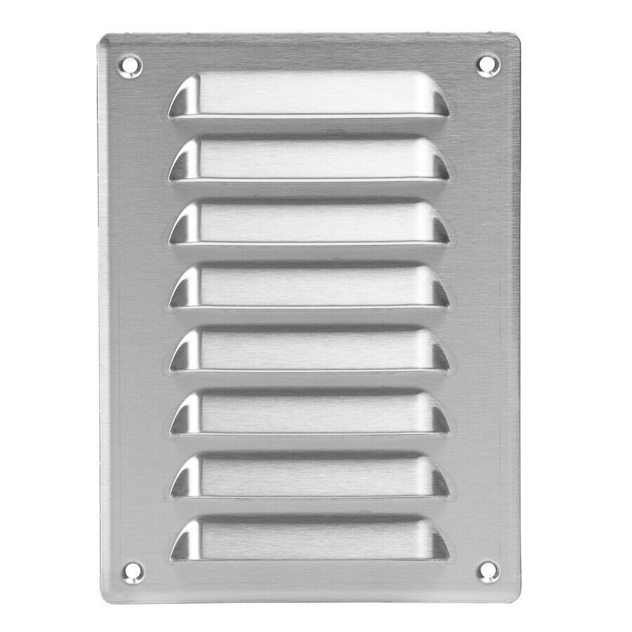 Acciaio Inox Aeratore Griglia 140mm x 190mm Fly Schermo Piatto Louvre Tubo Cover
