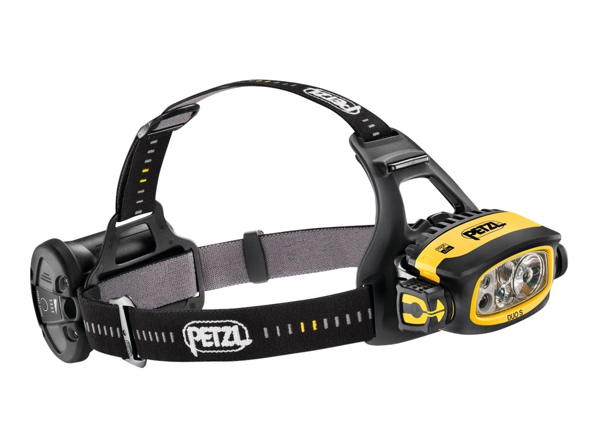 Petzl Duo S Torcia a fascia Nero Giallo 1 m IP67 CE 80 lm 1100 lum E80CHR