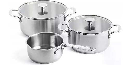 Batteria Pentole Induzione 5 Pz Acciaio 05088-001 KITCHENAID