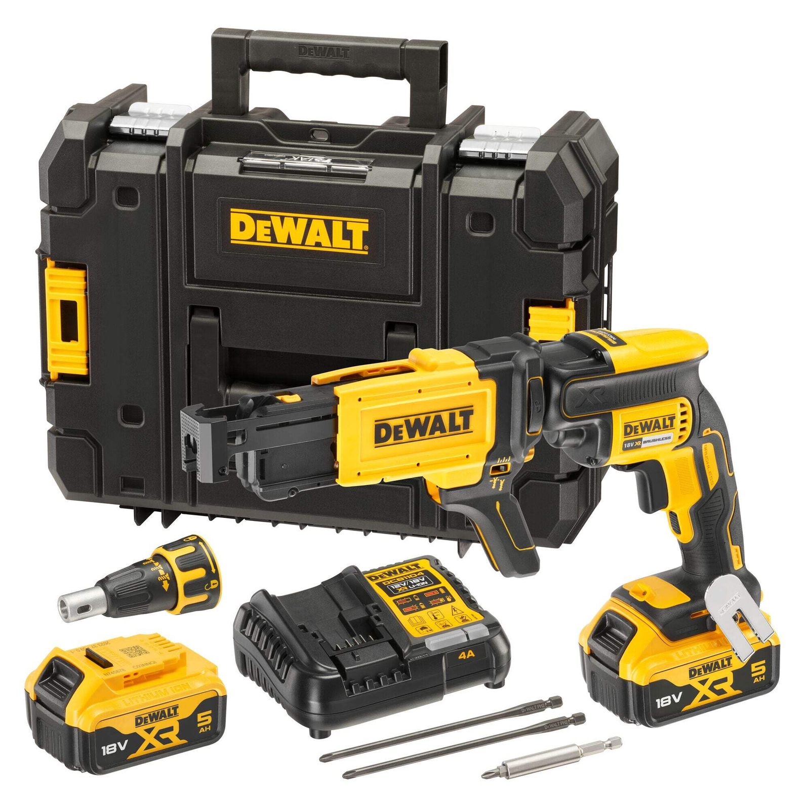 DEWALT DCF620P2K-QW Avvitatore per cartongesso 18V XR Brushless con meccanismo