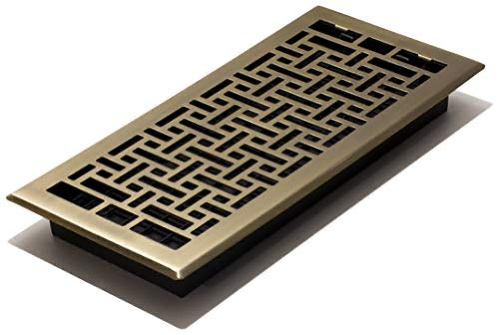 Decor Grates Oriental Floor register, AJH614-A - NUOVO