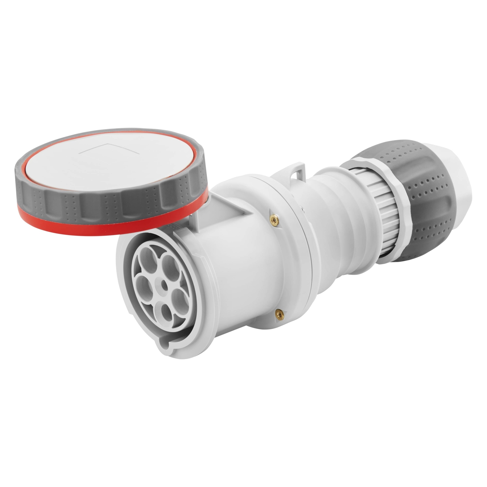 Presa Mobile Dritta IP69 3P+N+T 125A 380-415V Rosso Cablaggio A Mantello