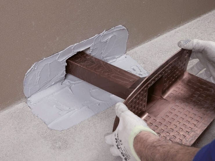 MAPEI Drain Front scarico a pavimento 57x48 colore Rame