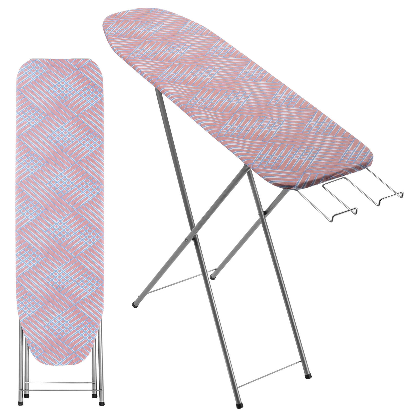 Asse da stiro KADAX con scomparto, asse da stiro a vapore 104 x 30 cm