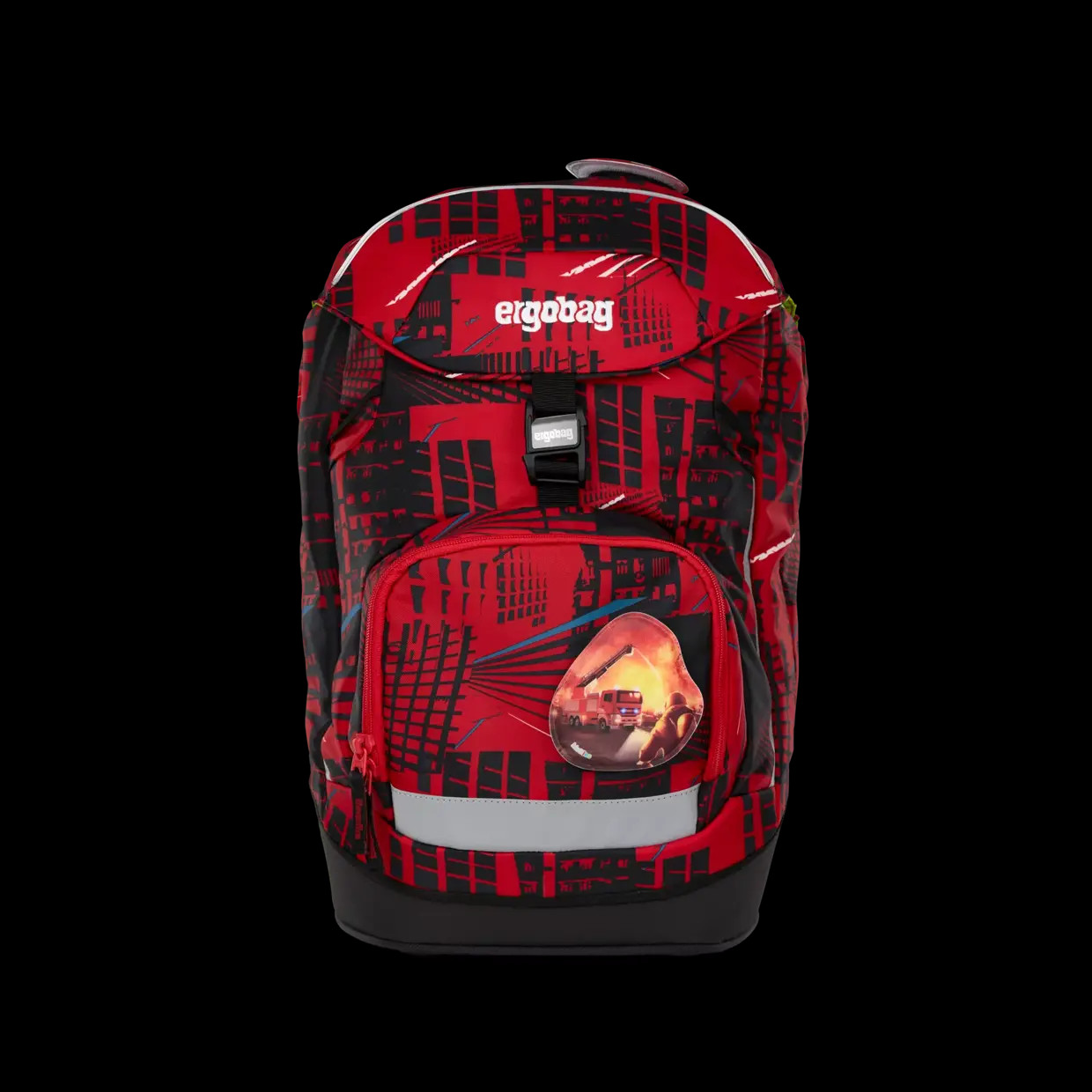 Zaino Ergobag Prime: Firebear - Rosso