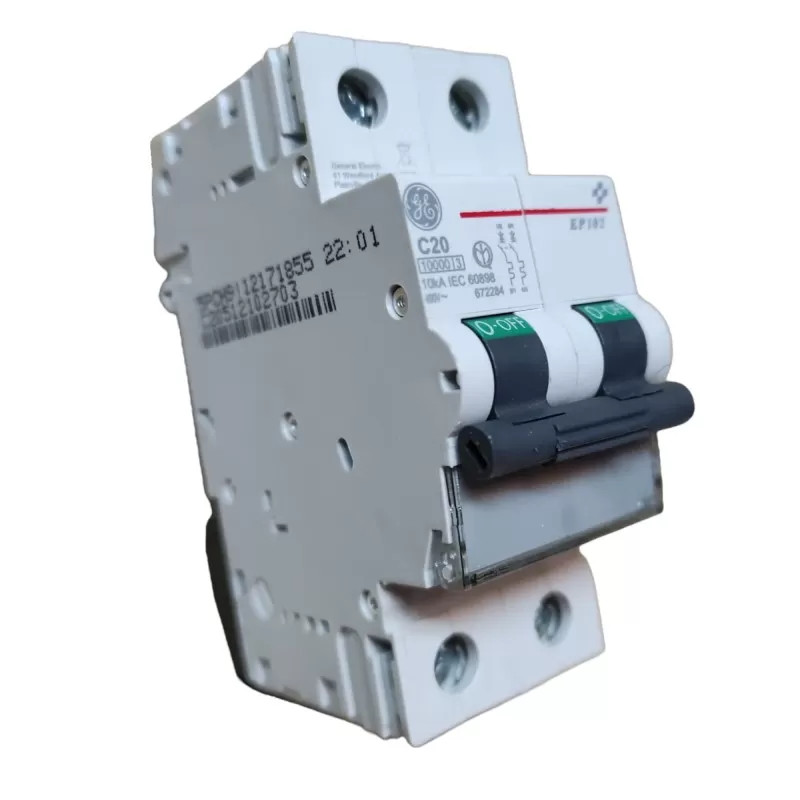 Ge power 672284 ep102c20 interruttore automatico magnetotermico 2p 20a 10ka c ri