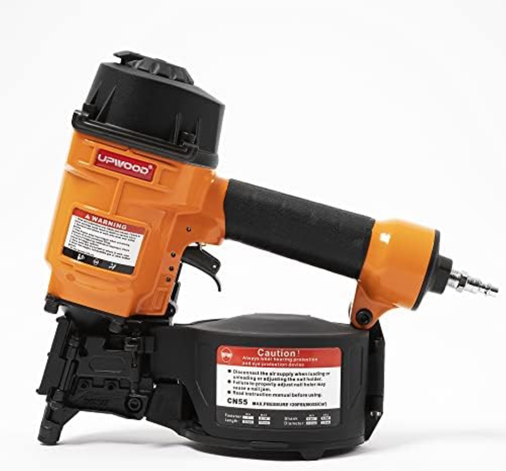 UPWOOD CN55 Chiodatrice pneumatica a bobina, pistola per chiodi a bobina da 1 po