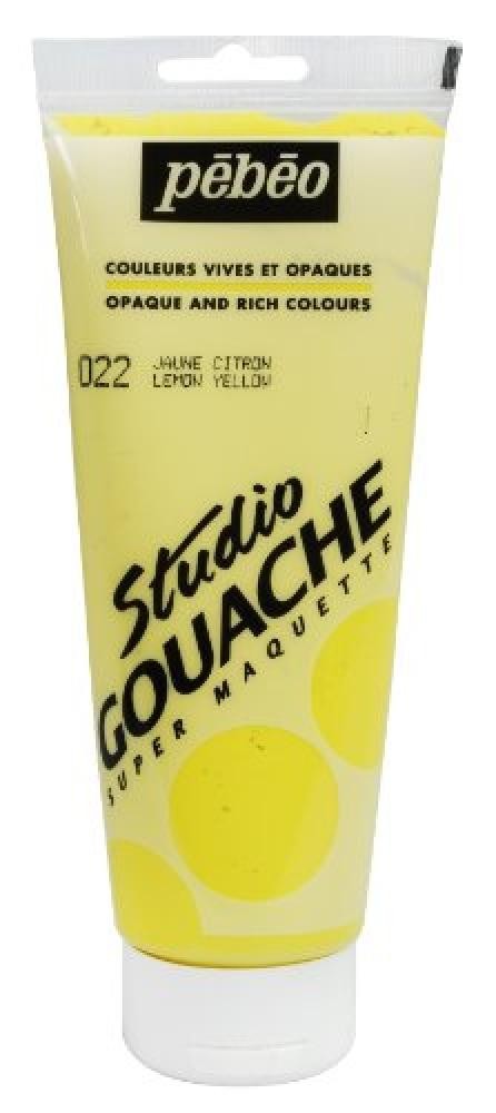 Pebeo Studio Vernice Gouache Gouache, 220ml, Giallo Limone - NUOVO