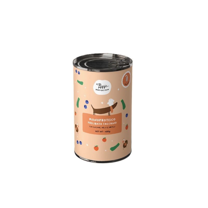 Hygge dog grain free tacchino con zucchine, mela e mirtilli 400gr