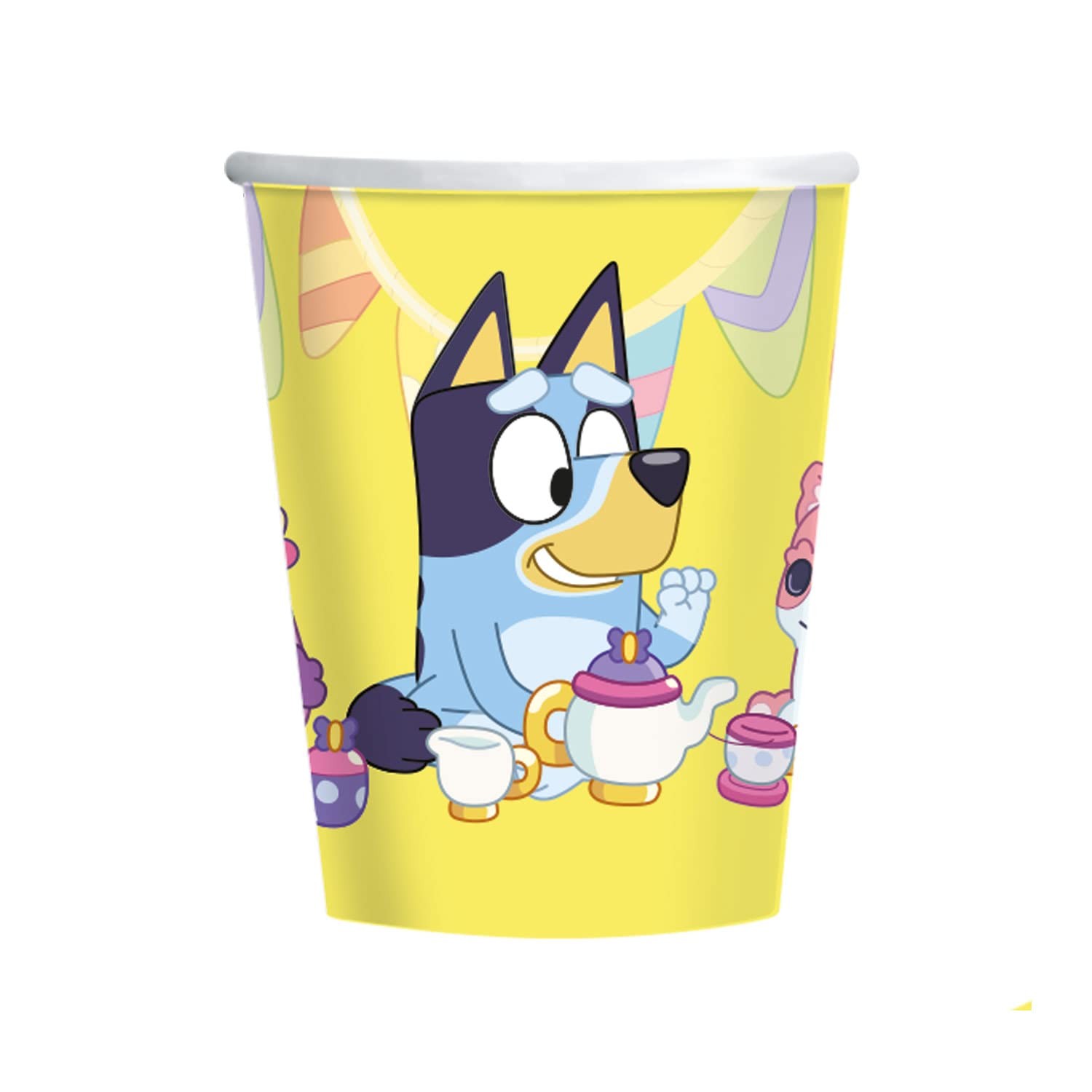 amscan 9915381 - Pack of 8 Bluey Paper Cups (237ml) 237ml Paper Cups