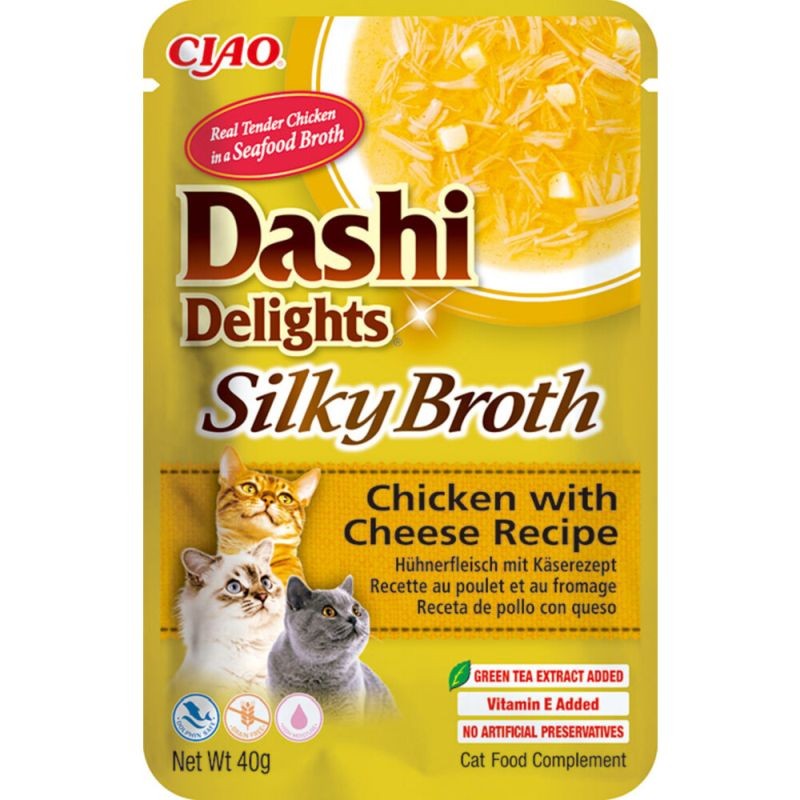 Inaba Gatto Dashi Delights Silky Broth Ricetta al Pollo e Formaggio