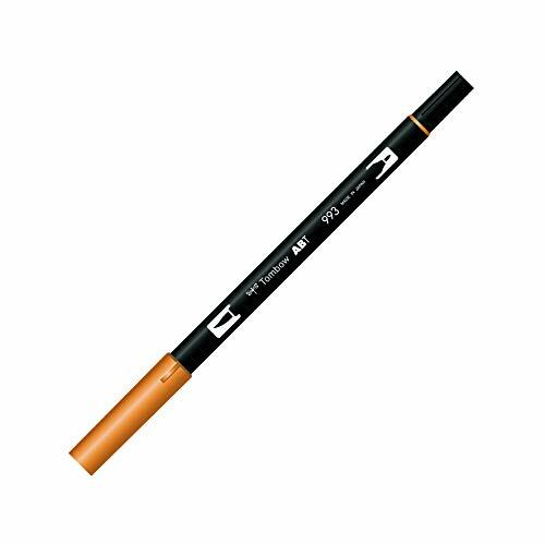 Tombow ABT 993 Doppia Punta: Pennello e Penna, Colore Arancione (993 - Chrome Or
