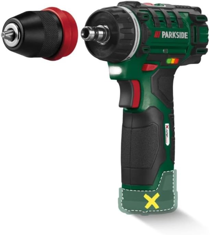 FITNMORE Parkside - Trapano avvitatore a batteria 20 V, PBSA 20, con batteria e