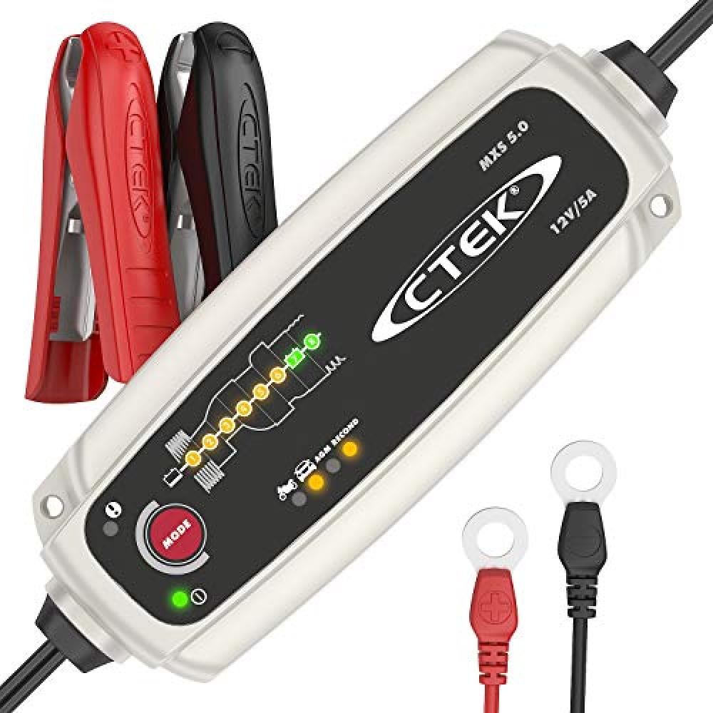 CTEK MXS 5.0 Caricabatterie Automatico (Carica, Mantiene e Ripristina Batterie d
