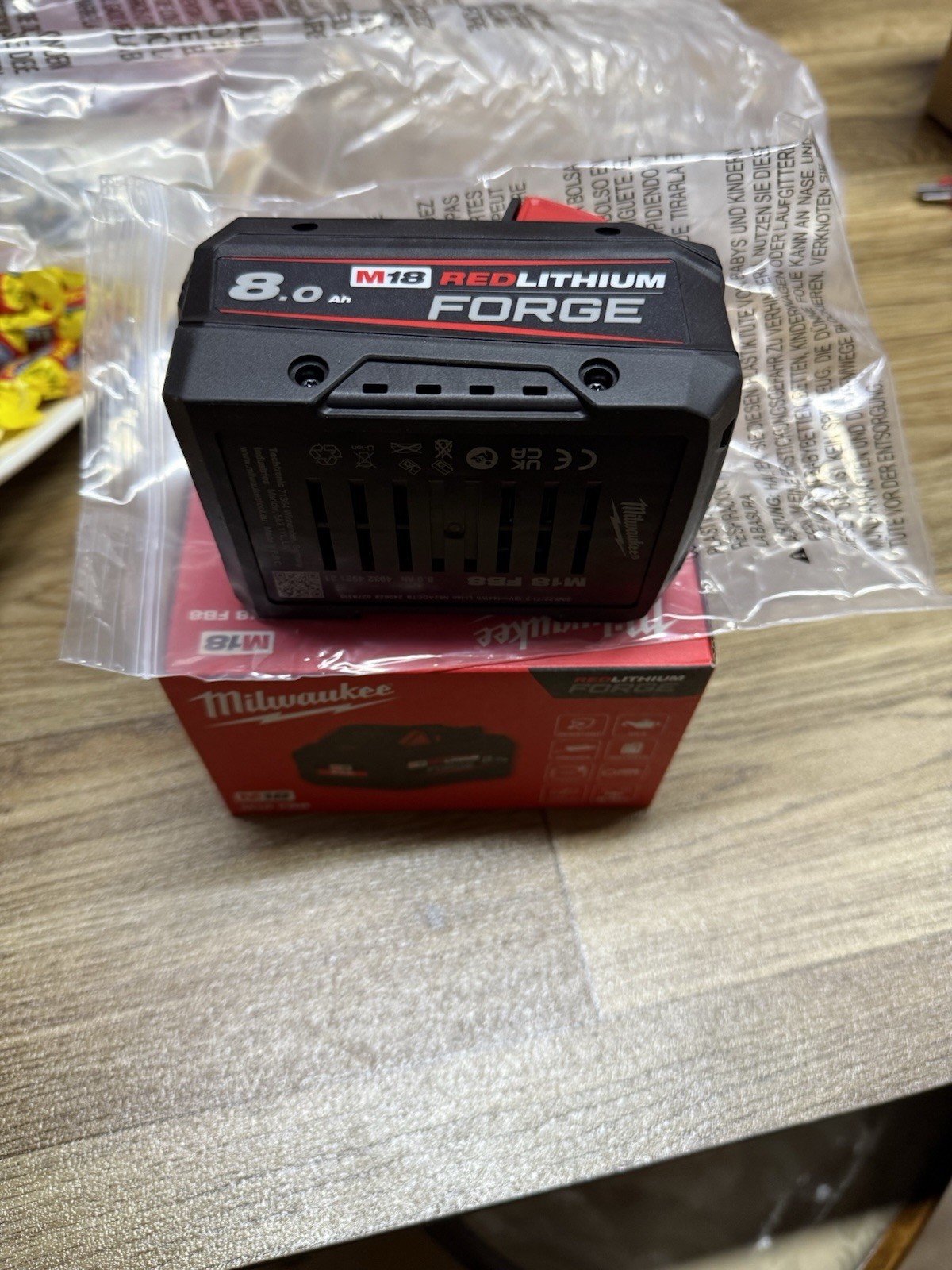 BATTERIA MILWAUKEE FORGE M18 8.0 Ah RED LITHIUM