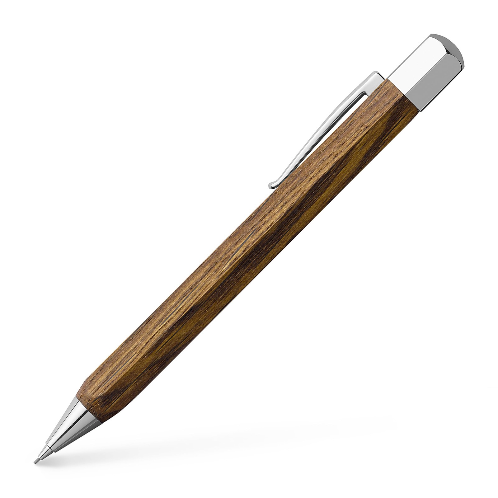 Faber-Castell F137508 ONDORO PROPELLING PENCIL SMOKED OAK, Chrome