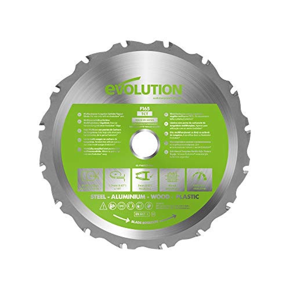 (TG. 165 mm) Evolution Power Tools - FURY Lama Multiuso con Punte al Carburo di