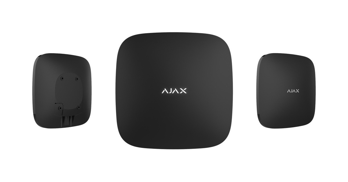 Ajax Hub 2 Centrale Allarme 868MHz Dual Sim 4G Videoverifica Nero