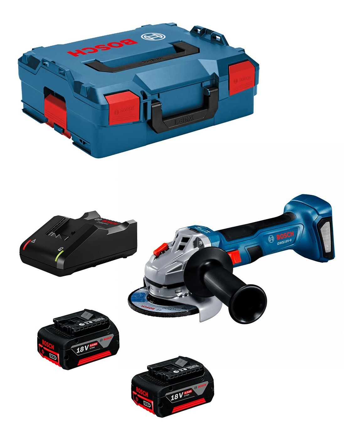 Bosch professional smerigliatrice angolare bosch gws 18v-8 125mm (2.. 4053423323