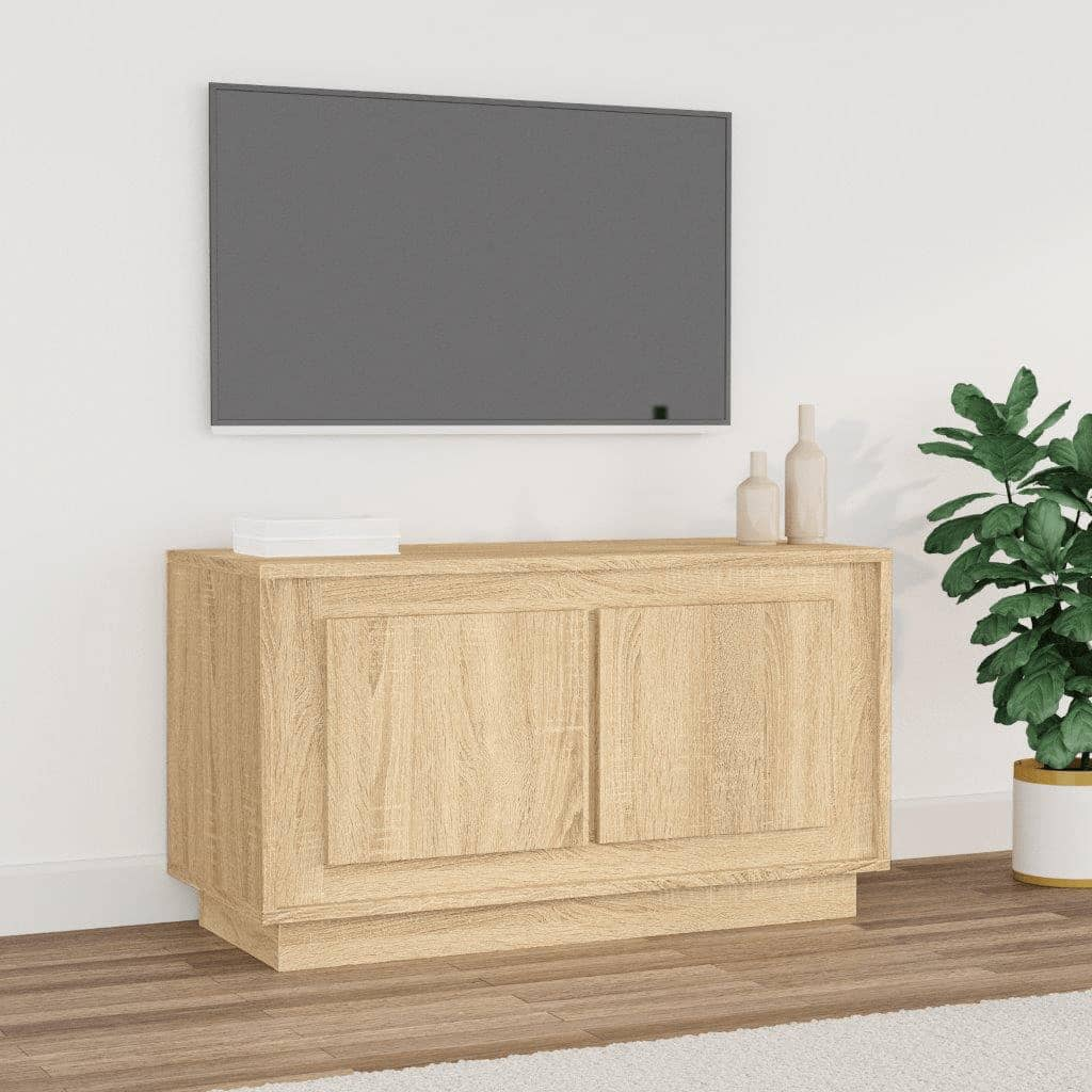 vidaXL Mobile Porta TV Rovere Sonoma 80x35x45 cm in Legno Multistrato