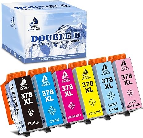 DOUBLE D 378XL 378 XL per Cartucce Epson 378XL Multipack per Cartucce Epson XP 8