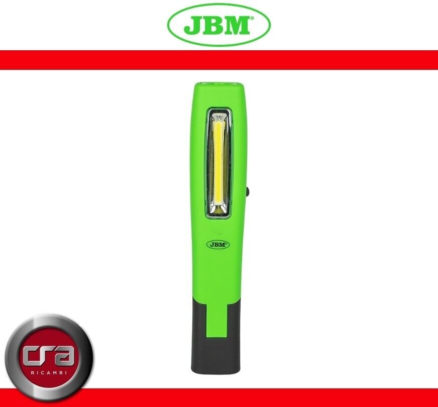JBM 54124 TORCIA PORTATILE A LED CON BASE MAGNETICA REGOLABILE 1000LM